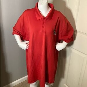 Ole Miss Rebels Polo Shirt Mens Large Red College Football Under Armour Golf